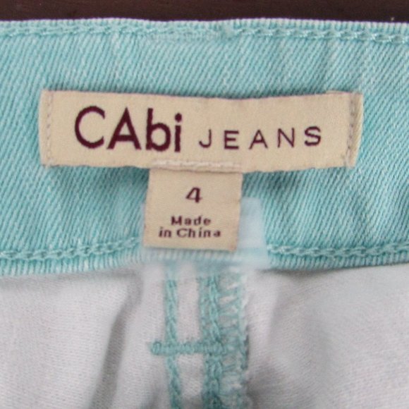 Women's | Cabi Jeans | Size 4 | Straight Leg | Turquoise - Picture 2 of 5
